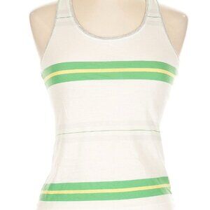 Vintage Free People Tank Top White Green Y2K Size Large